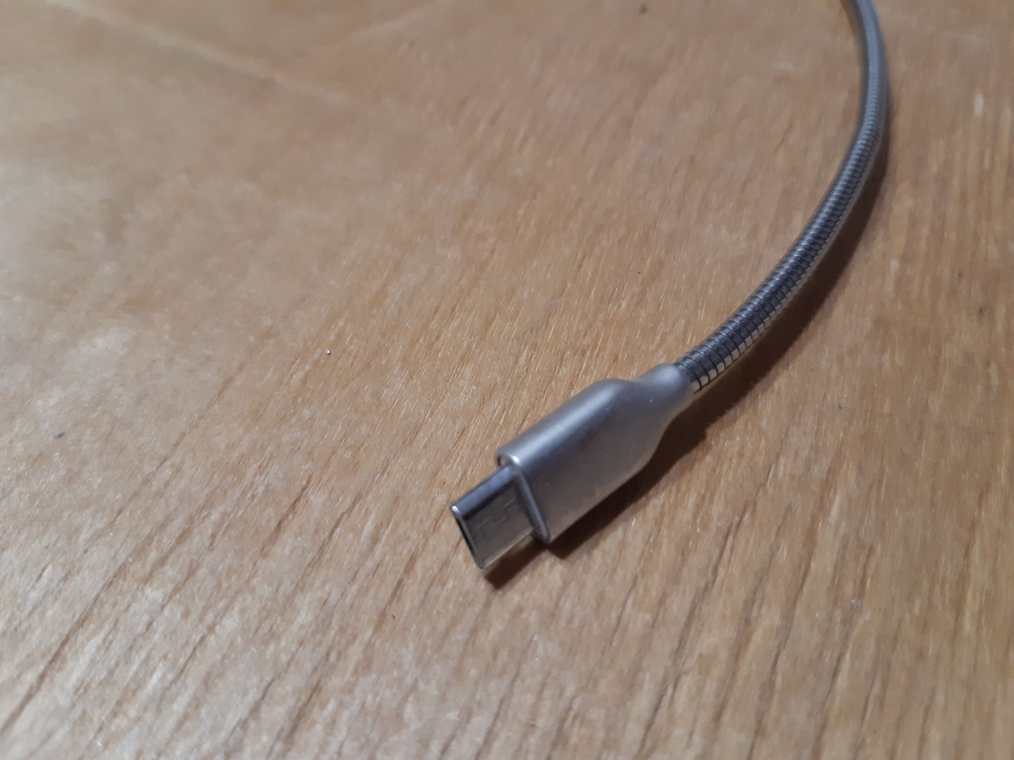 Кабель Rombica  mini, USB - micro USB металлическая оплетка, 0.3 м — изображение 4