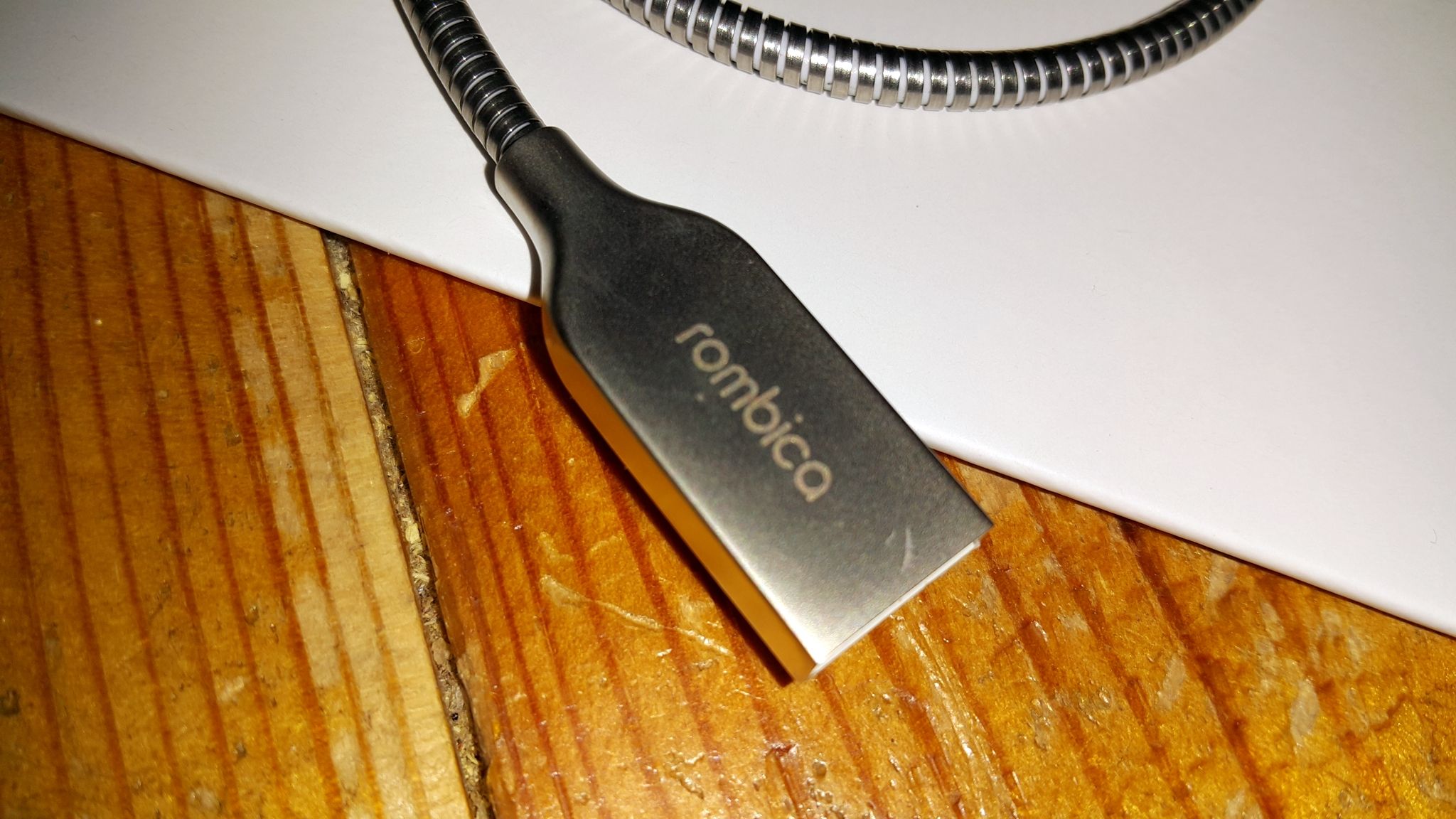 Кабель Rombica  mini, USB - micro USB металлическая оплетка, 0.3 м — изображение 3